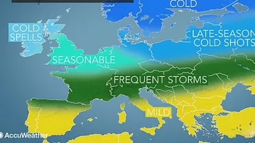 Prognoza meteo a iernii: Contrast puternic al temperaturilor între nordul și sudul Europei