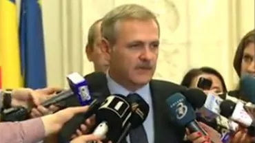 Liviu Dragnea: O să îi propunem președintelui, pentru funcția de premier, o persoană care garantează că programele economice ale țării vor continua (VIDEO)