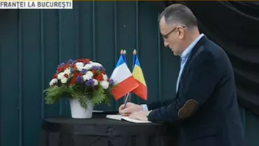 Premierul interimar Sorin Cîmpeanu a semnat în cartea de condoleanțe deschisă la sediul Ambasadei Franței: Transmit condoleanțe în numele Guvernul României în familiilor victimelor și tuturor cetățenilor francezi