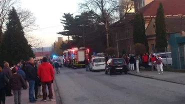 Simeria: Incendiu la spitalul CFR din cauza unei lumânări aprinse în urma unui deces înregistrat la secția Chirurgie