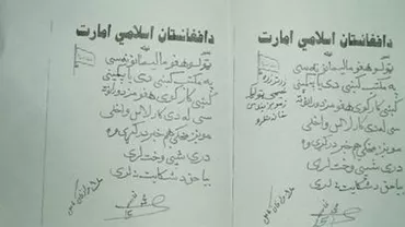 Scrisori de amenințare false, vândute talibanilor care vor să emigreze în Europa