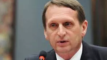 Preşedintele Dumei ruse de Stat Serghei Narîşkin, în vizită de lucru în România