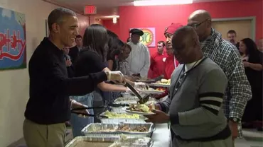 Barack Obama face legatura între Ziua Recunoștinței și originea refugiaților americani (VIDEO)