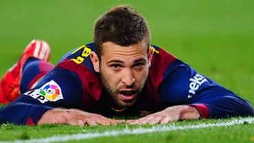 Jordi Alba, un fotbalist al Barcelonei, a dat un gol în...coșul de baschet de pe teren: Colegii l-au aplaudat frenetic (VIDEO)