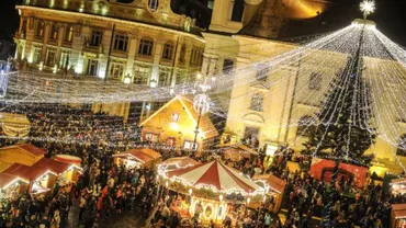 Sibiu în haine de sărbătoare: Locuitorii vor admira un tunel de lumini în centrul orașului