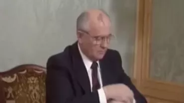 Imagini de colecţie: Mihail Gorbaciov anunţa în decembrie 1991 desfiinţarea URSS (VIDEO)