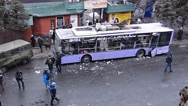 Donețk: Explozie puternică într-o stație de autobuz. Nu au fost raportate victime