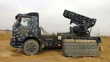 Sistem românesc de lansare a rachetelor, prezent în Irak. APRA- 40 a fost montat pe un șasiu Volvo și trimis să lupte în deșert (FOTO)