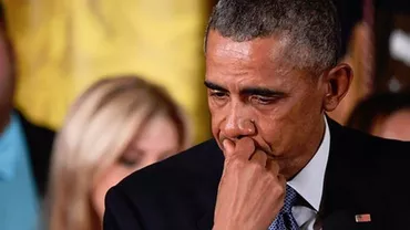 Barack Obama în lacrimi: Președintele american a plâns în timpul unui discurs despre victimele atentatelor (VIDEO)