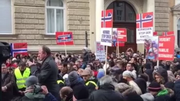 ”Dacă statul vrea copii, să şi-i facă!” Românii din Viena și Praga au manifestat împotriva statului norvegian și pentru familia Bodnariu
