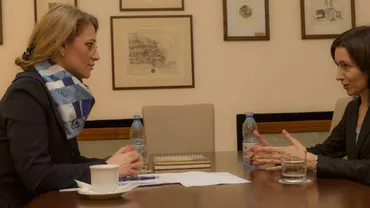 Maia Sandu, fost ministru al Educației din Republica Moldova, a avut o întrevedere cu Alina Gorghiu (FOTO)