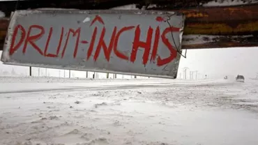 Drum închis înspre zona montană a județului Dâmbovița