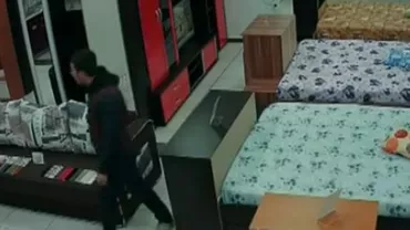 Jaf de mii de lei la un magazin de mobilă din Râmnicu Sărat (VIDEO)