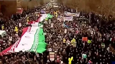 Milioane de iranieni au ieșit în stradă pentru a sărbători 37 de ani de la Revoluția Islamică (VIDEO)