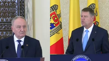 Președintele Rep. Moldova, la Cotroceni. Timofti: Greutățile de la Chișinău ne-au apropiat mai mult de România. Iohannis: Sprijinim Moldova în drumul pro-european (VIDEO)