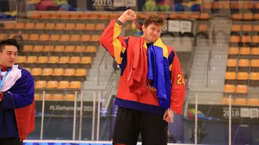 Premieră pentru sportul românesc: Hocheistul Eduard Cășăneanu a cucerit medalia de aur în concursul de îndemânare la Jocurile Olimpice de Tineret din Norvegia