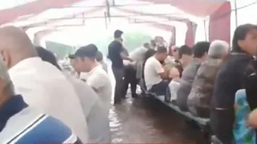 O viitură a luat prin surprindere mesenii unei nunți din Vaslui (VIDEO)