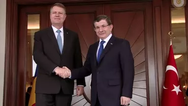 Iohannis a discutat la Ankara cu premierul turc despre cooperarea la Marea Neagră şi în cadrul NATO (VIDEO)