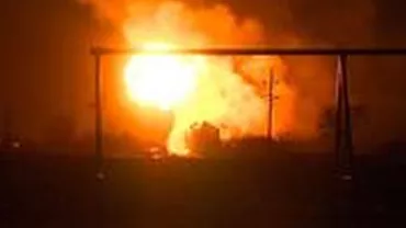 SUA: Explozie de proporții, după ce un camion care transporta propan a fost izbit de un tren (VIDEO)