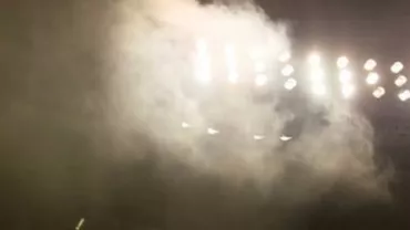 Culmea ironiei: Un incendiu a izbucnit pe Cluj Arena la amicalul România-Spania, mutat de pe Arena Națională tocmai din cauza riscului unei deflagrații (VIDEO)