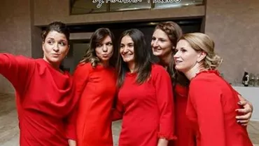 "Lady in red!“: Jucătoarele României au strălucit la dineul oficial dinaintea meciului cu Germania, din Fed Cup (FOTO)