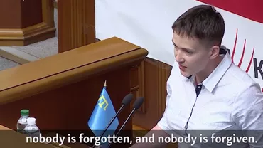 ”Nimeni nu este uitat, nimeni nu este iertat!” Nadia Savcenko, pilotul ucrainean eliberat de Rusia, a ajuns în Parlamentul de la Kiev (VIDEO)