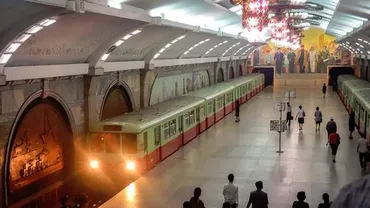Imagini inedite de la metroul din Coreea de Nord (VIDEO,FOTO)