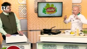 "BonChef". Răzvan Avram și chef Cătălin Jernoiu despre cum se gătește un mușchi de vită cu sos gorgonzola (VIDEO)