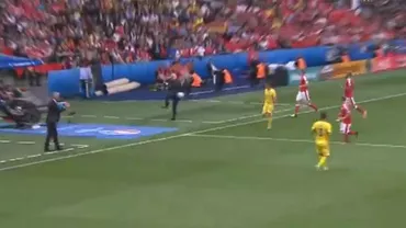 Faza meciului România - Elveţia: Preluare de zile mari reuşită de antrenorul Anghel Iordănescu (VIDEO)