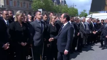 Scandal în Franţa: Un polițist a refuzat să strângă mâna președintelui și premierului, ca semn de protest pentru condițiile de lucru (VIDEO)