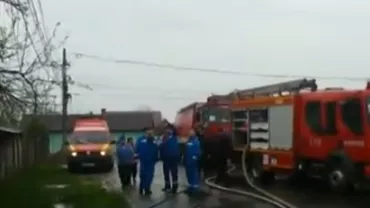 Incendiu la fabrica de armament de la Sadu. O persoană a fost grav rănită (VIDEO)
