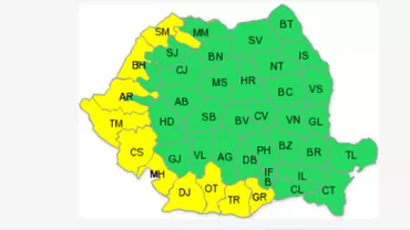 ANM a emis un cod galben de caniculă persistentă pentru zilele de 24 și 25 iunie