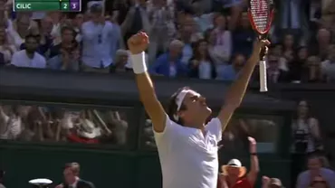 Meci de foc pentru Federer la Wimbledon. Acesta l-a învins pe Marin Cilic după o confruntare de peste trei ore (VIDEO)