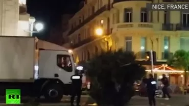 VIDEO ŞOC: Momentul în care Poliţia înconjoară camionul şi îl UCIDE pe TERORISTUL din NISA