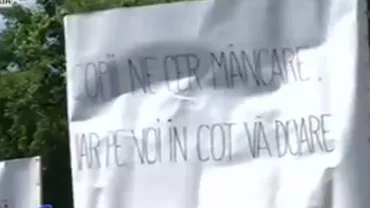 Silvicultorii protestează în fața Palatului Victoria. Ei sunt nemulțumiți de programul de împădurire a terenurilor degradate (VIDEO)