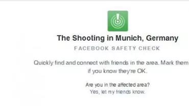 Facebook activează funcţia "Safety Check" după atentatul din Munchen