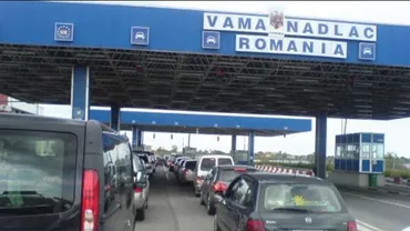 Trafic de coșmar: Se circulă cu dificultate la intrare în țară în Vama Nădlac (VIDEO)