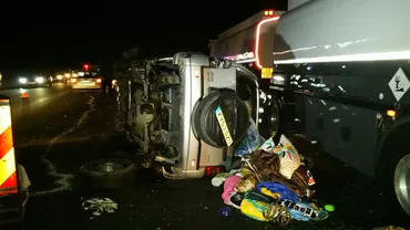 Accident pe DN 1: Zece persoane au fost rănite (FOTO)