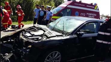 Accident grav pe DN1:  O persoană a murit, iar alte două persoane au fost rănite la ieşirea din Ciolpani spre Ploieşti (VIDEO)