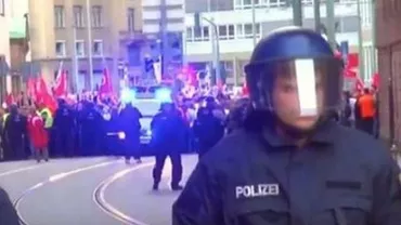 Zeci de mii de kurzi din Germania au protestat împotriva președintelui turc Recep Tayyip Erdogan