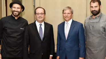 Meniu REGESC pentru președintele Franței. Cu ce delicatese l-a întâmpinat Dacian Cioloș pe Francois Hollande (FOTO)