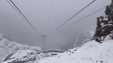 Ninsori abundente în zona montană a județului Argeș: Stratul de zăpadă măsoară în jur de 15 cm (VIDEO)