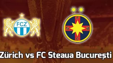 FC Zurich și Steaua București au încheiat cu scorul de 0-0 meciul din Grupa L a Europa League