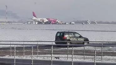 Incident pe Aeroportul din Cluj: Un avion ce pleca spre Basel a lovit o cisternă, pasagerii au fost evacuați (VIDEO)
