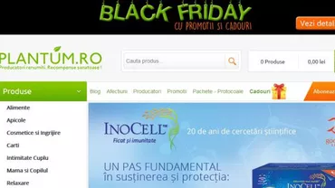 REDUCERI DE BLACK FRIDAY LA PRODUSELE NATURISTE