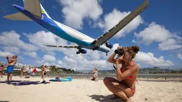 SENZAȚII TARI pe o PLAJĂ EXOTICĂ: Aeroportul din Caraibe care îți dă coșmaruri (VIDEO)