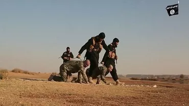 IMAGINI ȘOCANTE! Statul Islamic a difuzat o înregistrare video cu doi soldaţi turci ARȘI DE VII (VIDEO)
