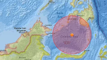 Un CUTREMUR cu magnitudinea de 7,3 GRADE s-a produs la sud-est de Filipine