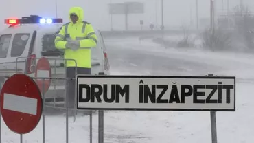 Autostrăzile A2 și A4, închise din cauza zăpezii și a viscolului: Pentru ce alte drumuri naționale a fost luată aceeași măsură