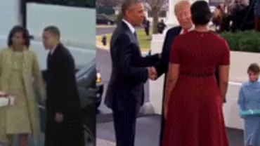 Diferența de comportament dintre actualul și fostul președinte: Vezi cum s-au purtat Donald Trump și Barack Obama cu soțiile lor la ceremonia de inaugurare (VIDEO)
